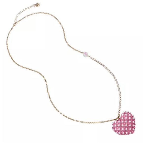 Betsey Johnson Heart ❤️ Pendant Long Necklace  Size OS - Picture 3 of 6